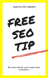 e-book cover that reads free seo tip